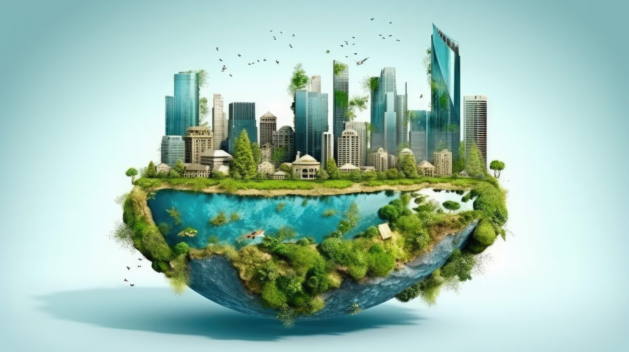 A surreal picture of earth