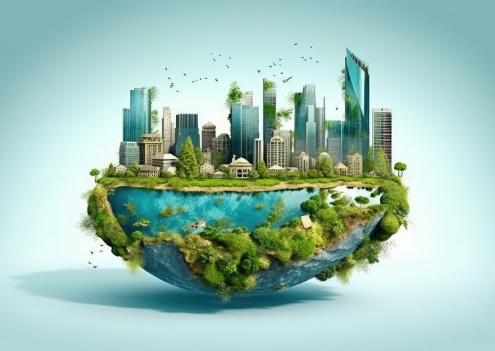 A surreal picture of earth