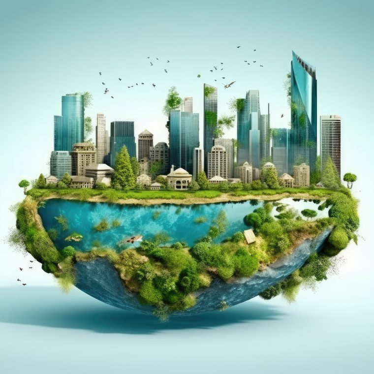 A surreal picture of earth